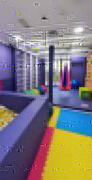 Ball pit and cocoon swing in the sensory gym at Starwalkers Clinic Dubai therapy programs